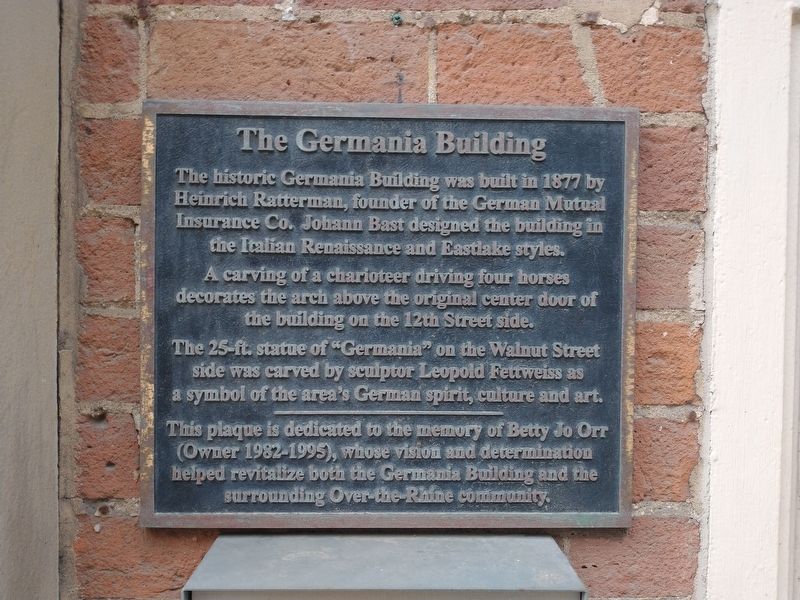 The Germania Building Marker image. Click for full size.