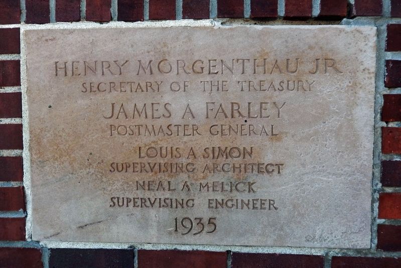 Gillette Post Office (1935) Cornerstone image. Click for full size.