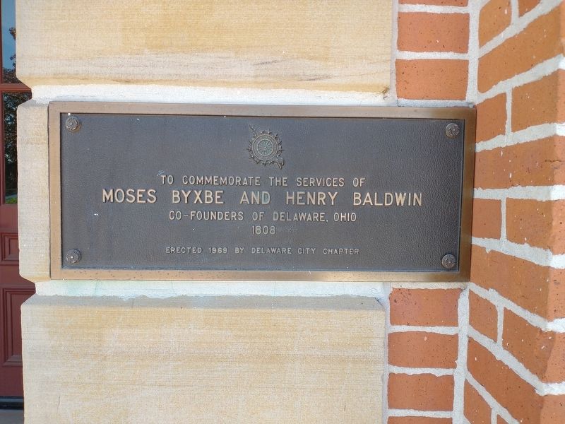 Co-Founders of Delaware, Ohio Marker image. Click for full size.
