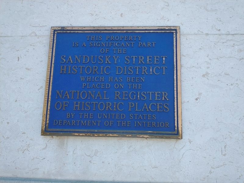 41 North Sandusky Street Marker. Click for full size. 41 North Sandusky Street Marker image. Click for full size.