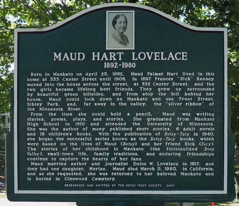 Maud Hart Lovelace Marker image. Click for full size.