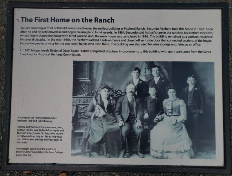 The First Home on the Ranch Marker image. Click for full size.