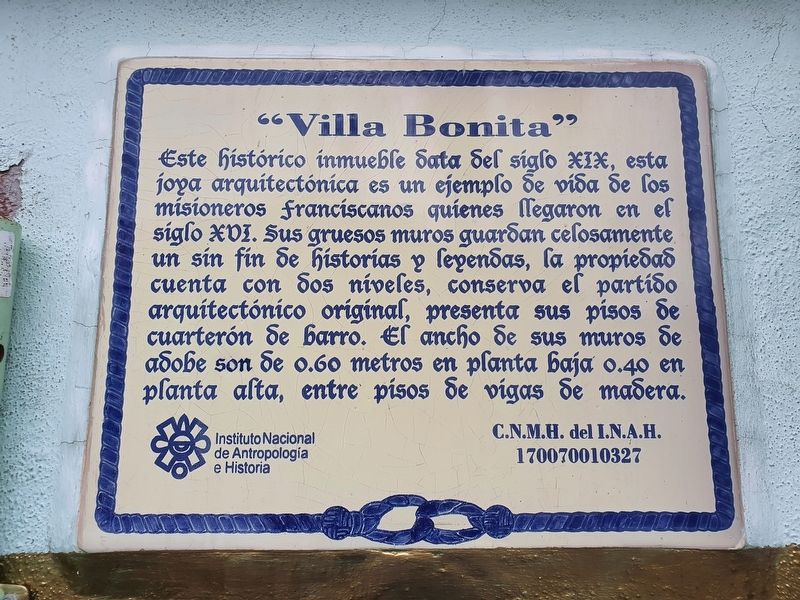 "Villa Bonita" Marker image. Click for full size.