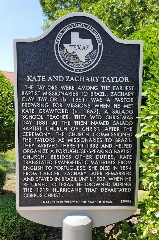 Kate and Zachary Taylor Marker image. Click for full size.