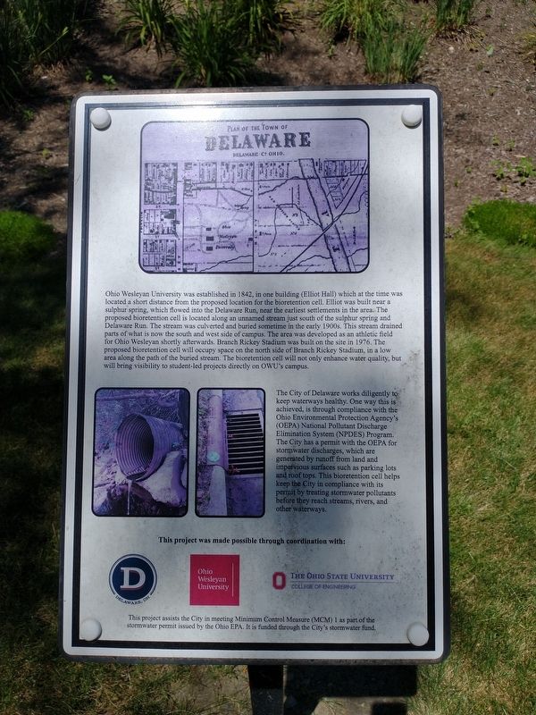 Plan of the Town of Delaware Marker image. Click for full size.