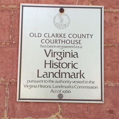 Clarke County Courthouse Marker. Click for full size. Clarke County Courthouse Marker image. Click for full size.
