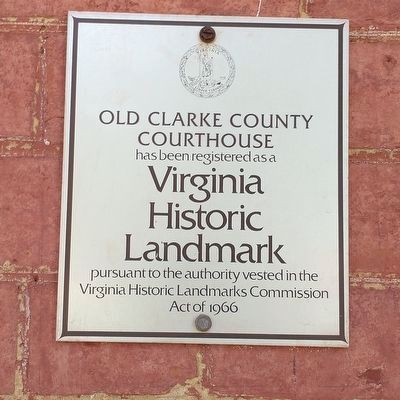 Clarke County Courthouse Marker image. Click for full size.