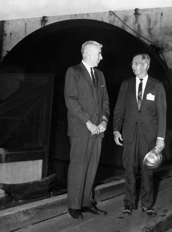 Lucius Kellam and P.Z. Michener During Construction of the Chesapeake Bay Bridge-Tunnel image. Click for full size.