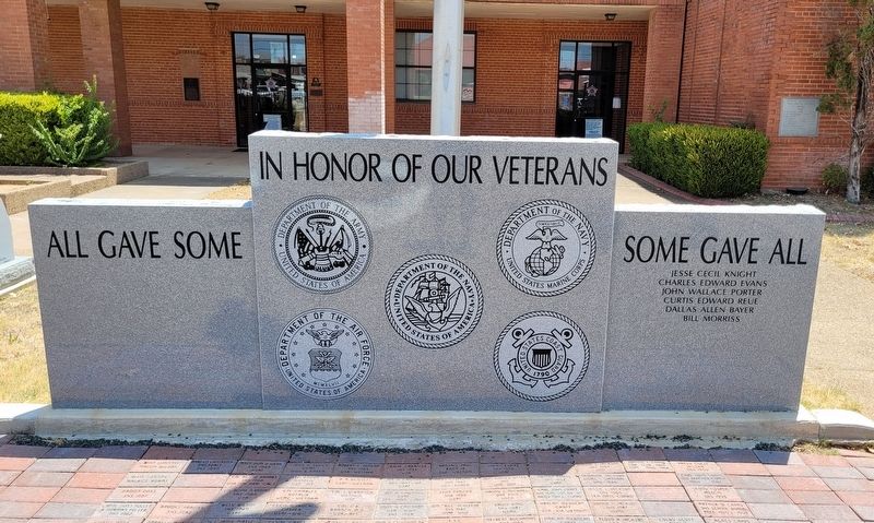In Honor of Our Veterans Marker image. Click for full size.