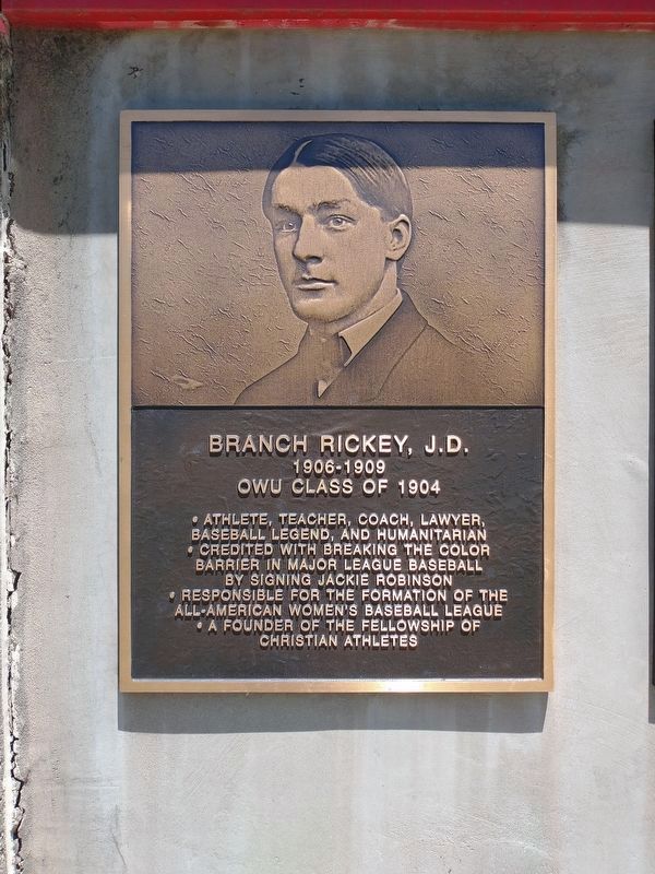 Branch Rickey, J.D. Marker image. Click for full size.