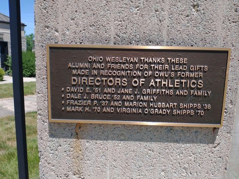 Battling Bishops Athletic Directors Memorial Thanks Plaque. Click for full size. Battling Bishops Athletic Directors Memorial Thanks Plaque image. Click for full size.