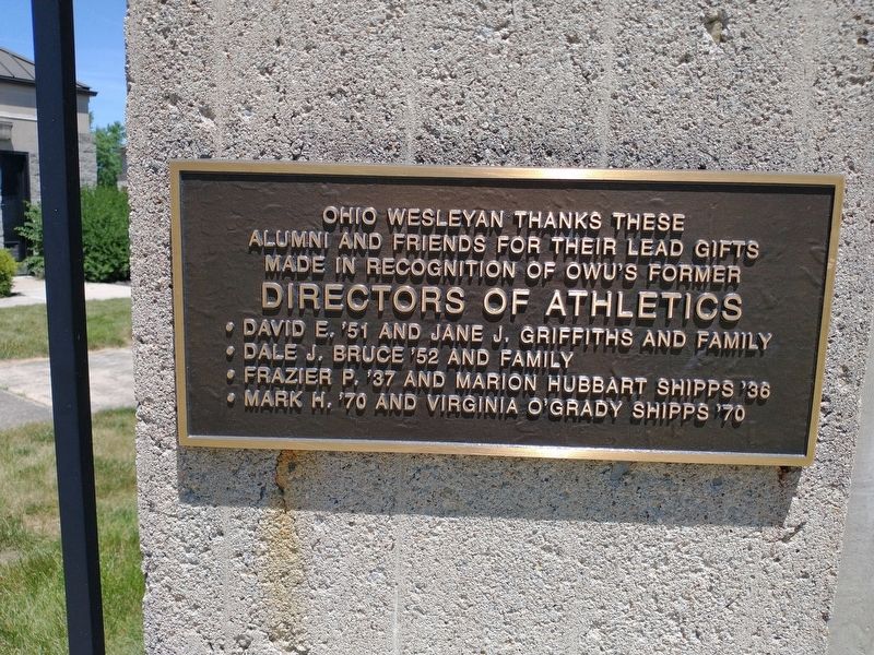 Battling Bishops Athletic Directors Memorial Thanks Plaque image. Click for full size.