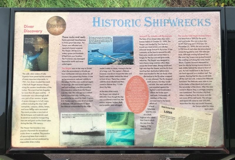 Historic Shipwrecks Marker image. Click for full size.