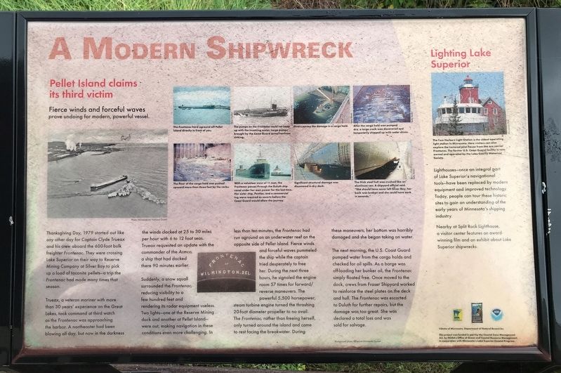 A Modern Shipwreck Marker image. Click for full size.