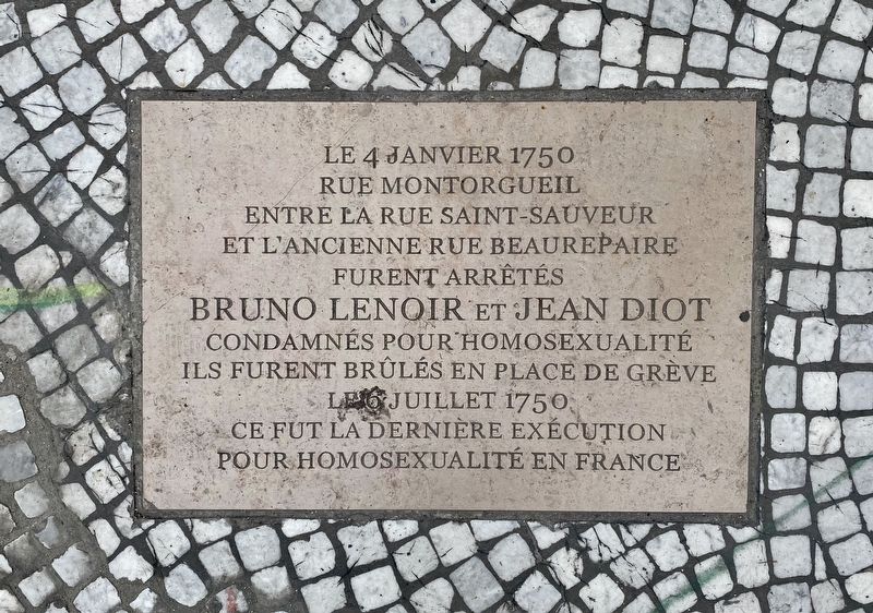 Bruno Lenoir and Jean Diot Marker image. Click for full size.