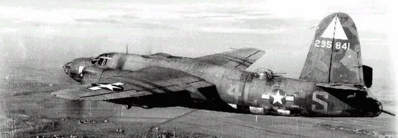 Martin Marauder B-26 (s/n 42-95844 'Powerful Katrinka') 574BS, 391BG, 9AF. image. Click for full size.
