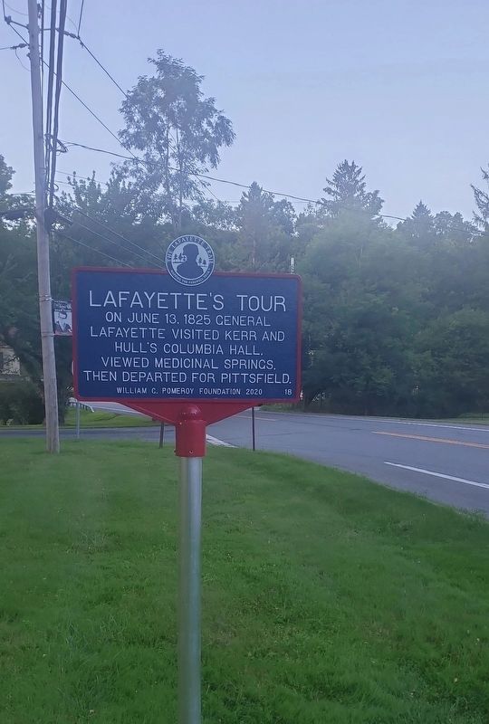 Lafayette's Tour Marker. Click for full size. Lafayette's Tour Marker image. Click for full size.