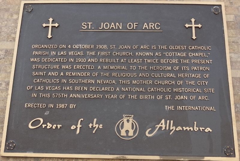 St. Joan Of Arc Marker. Click for full size. St. Joan Of Arc Marker image. Click for full size.