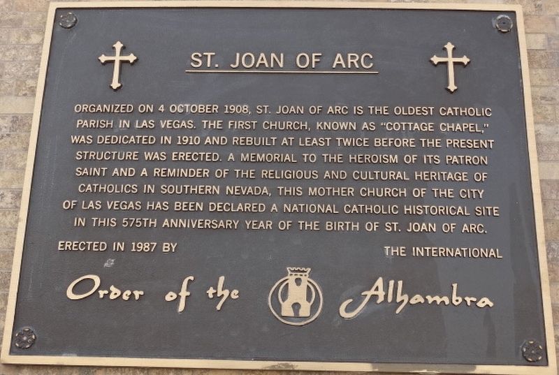 St. Joan Of Arc Marker image. Click for full size.