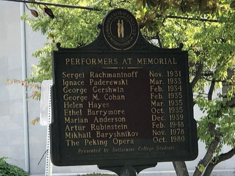 Performers at Memorial Marker side image. Click for full size.