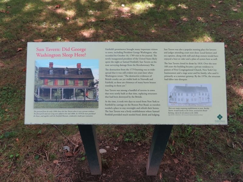 Sun Tavern: Did George Washington Sleep Here? Marker image. Click for full size.
