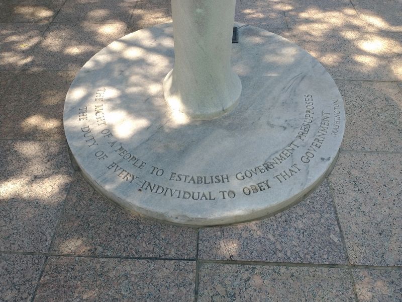 Replica of Sun Dial at Mount Vernon image. Click for full size.