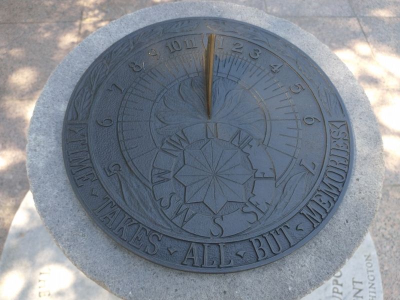 Replica of Sun Dial at Mount Vernon image. Click for full size.