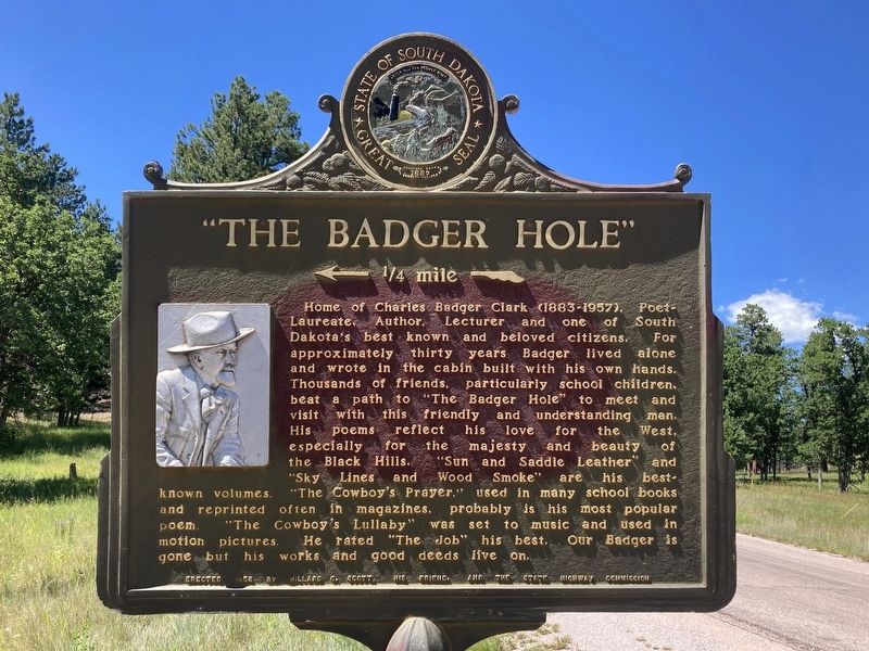 The Badger Hole Marker image. Click for full size.
