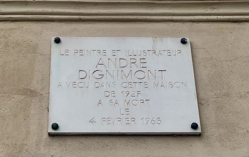 Andr Dignimont Marker image. Click for full size.