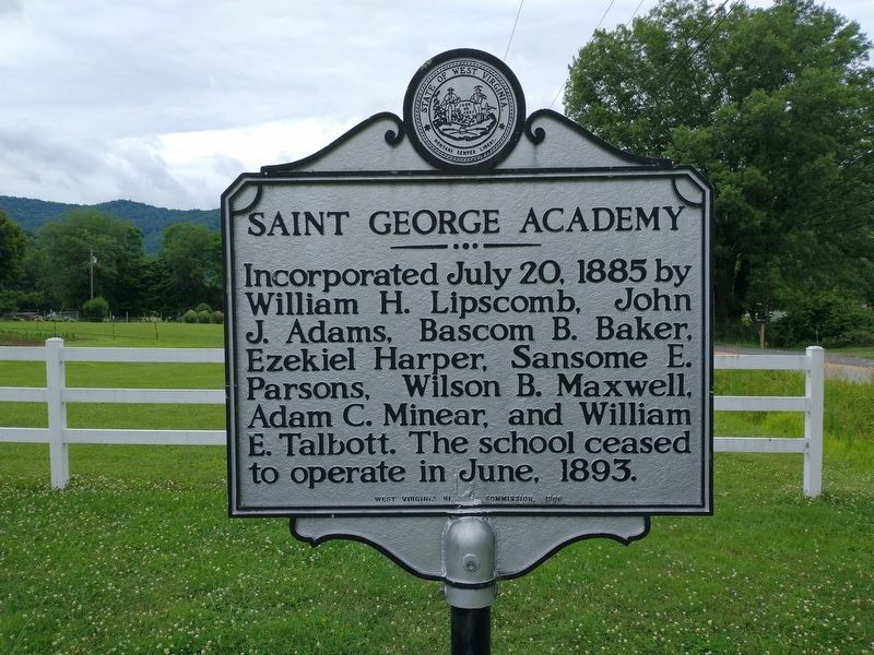 Saint George Academy Marker. Click for full size. Saint George Academy Marker image. Click for full size.
