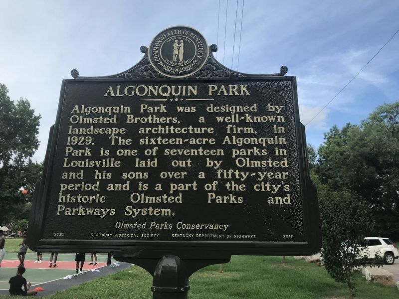 Algonquin Park Marker side image. Click for full size.