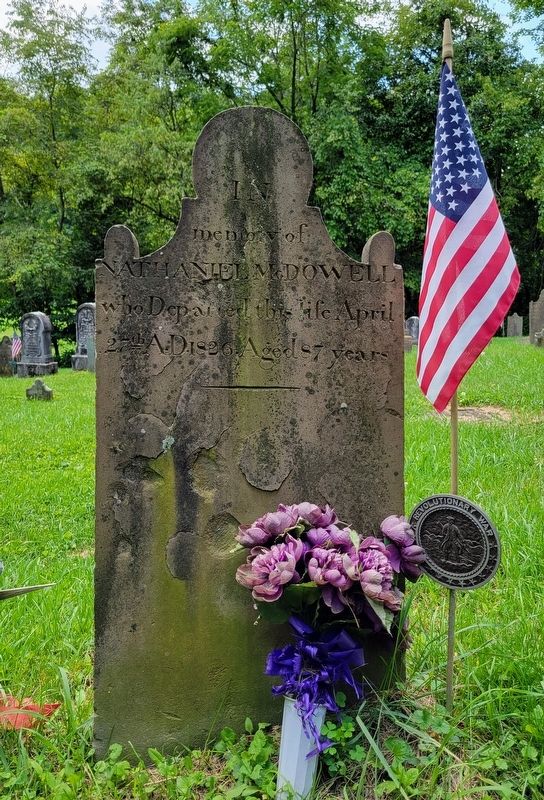 Grave of Revolutionary War Soldier<br>Nathaniel McDowell image. Click for full size.