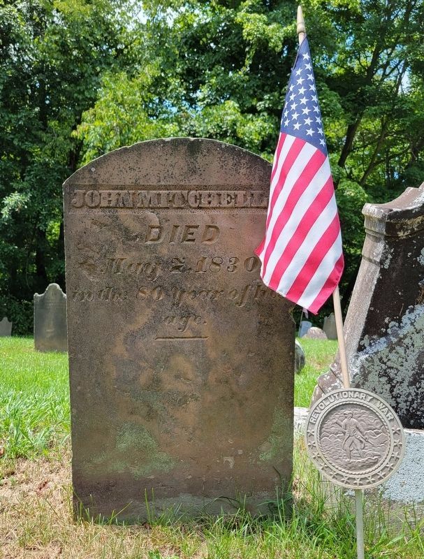 Grave of Revolutionary War Soldier<br>John Mitchell image. Click for full size.