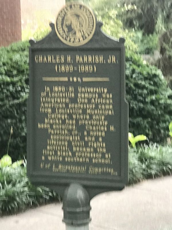 Charles H. Parrish, Jr. Marker (side A) image. Click for full size.