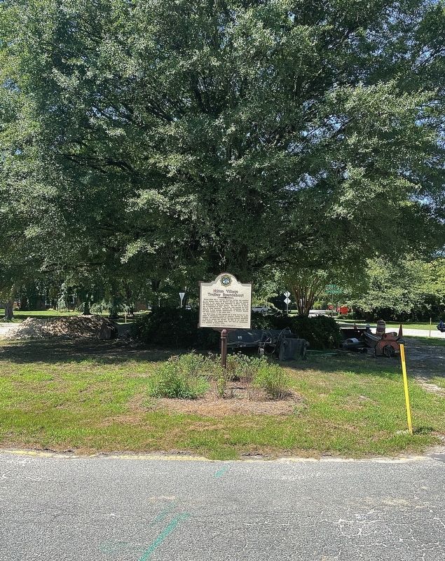 Hilton Village Trolley Roundabout Marker image. Click for full size.