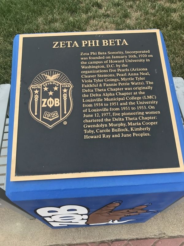 Zeta Phi Beta Marker image. Click for full size.