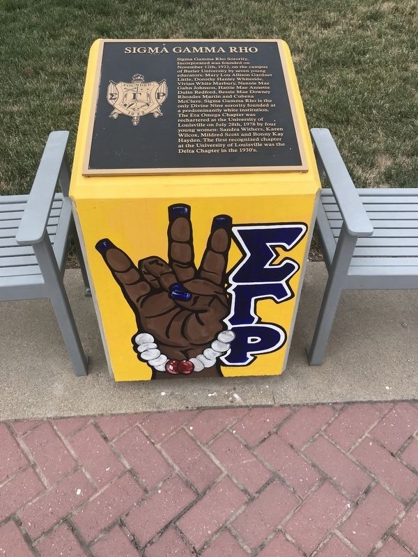 Sigma Gamma Rho Marker. Click for full size. Sigma Gamma Rho Marker image. Click for full size.