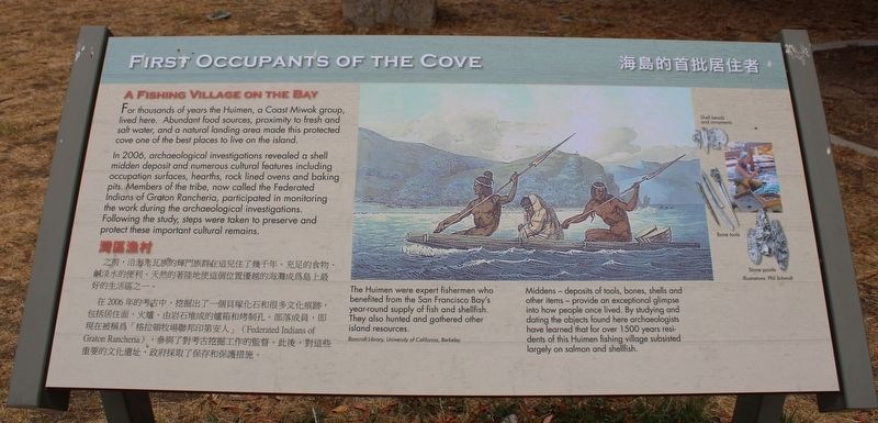 First Occupants of the Cove Marker image. Click for full size.