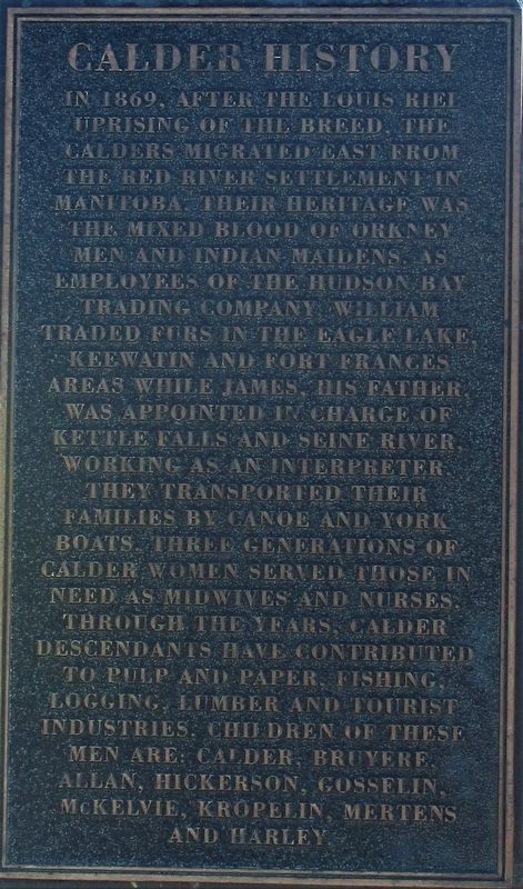 Calder History Marker image. Click for full size.