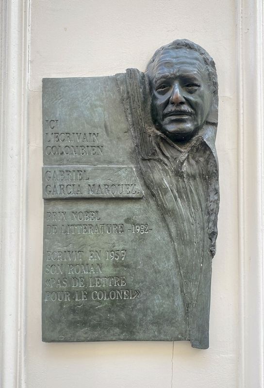 Gabriel Garcia Marquez Marker. Click for full size. Gabriel Garcia Marquez Marker image. Click for full size.