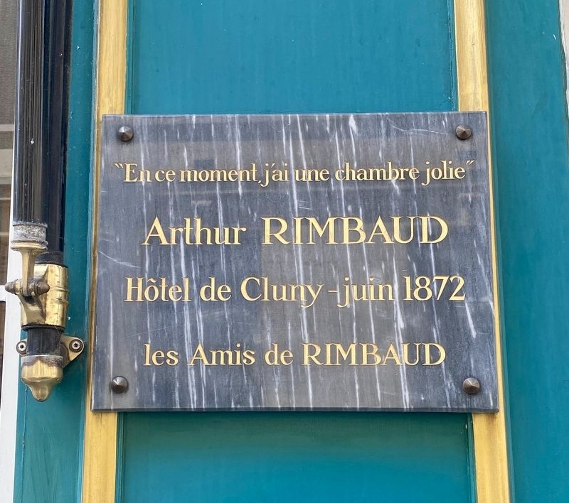 Arthur Rimbaud Marker. Click for full size. Arthur Rimbaud Marker image. Click for full size.