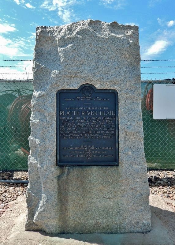 Platte River Trail Monument image. Click for full size.