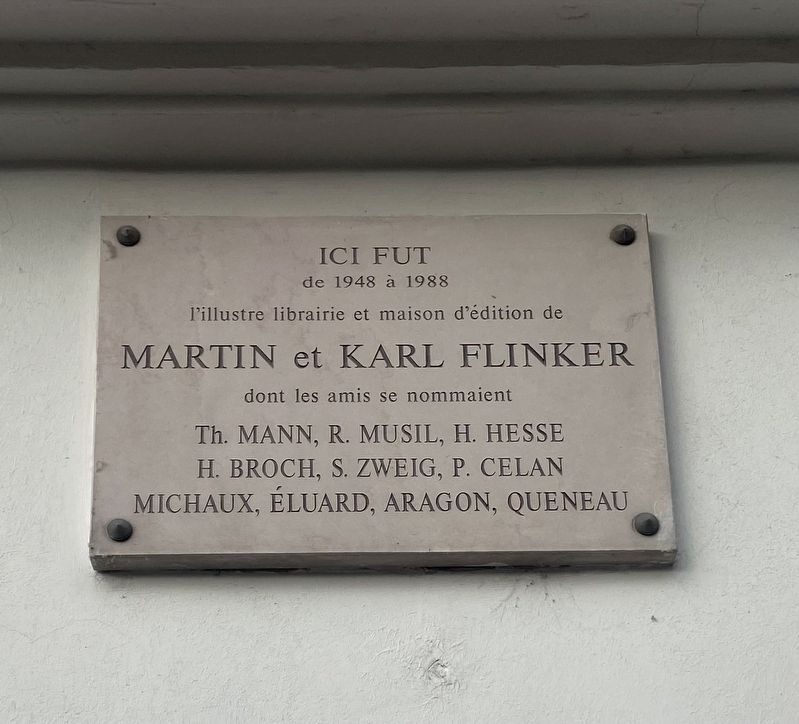 Martin et Karl Flinker Marker image. Click for full size.
