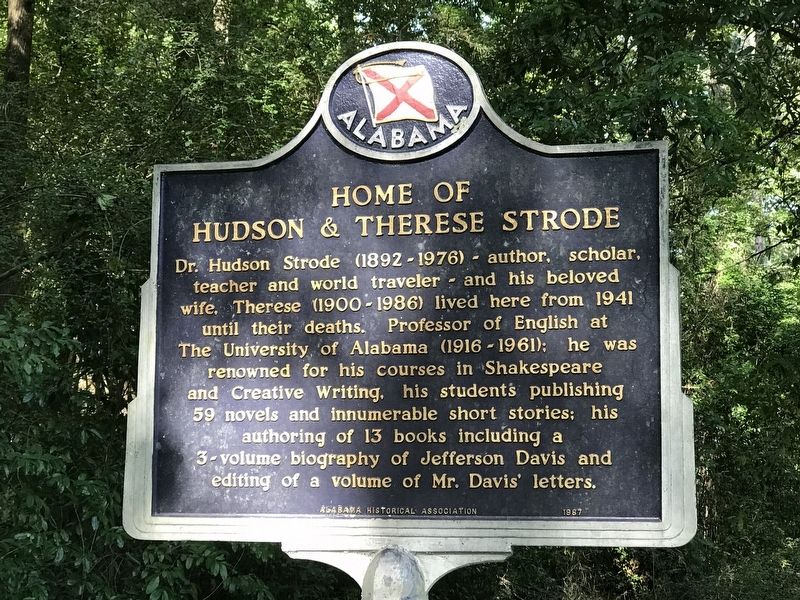 Home of Hudson & Therese Strode Marker image. Click for full size.