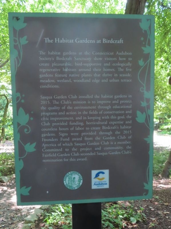 The Habitat Gardens at Birdcraft Marker image. Click for full size.