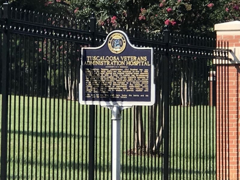 Tuscaloosa Veterans Administration Hospital Marker. Click for full size. Tuscaloosa Veterans Administration Hospital Marker image. Click for full size.