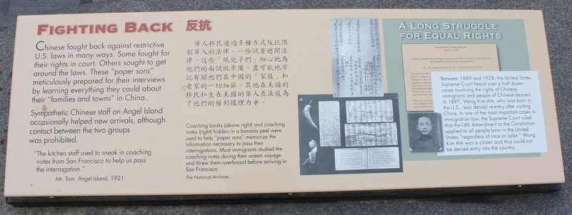 Fighting Back Marker image. Click for full size.