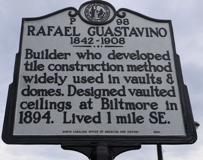 RAFAEL GUASTAVINO Marker. Click for full size. RAFAEL GUASTAVINO Marker image. Click for full size.