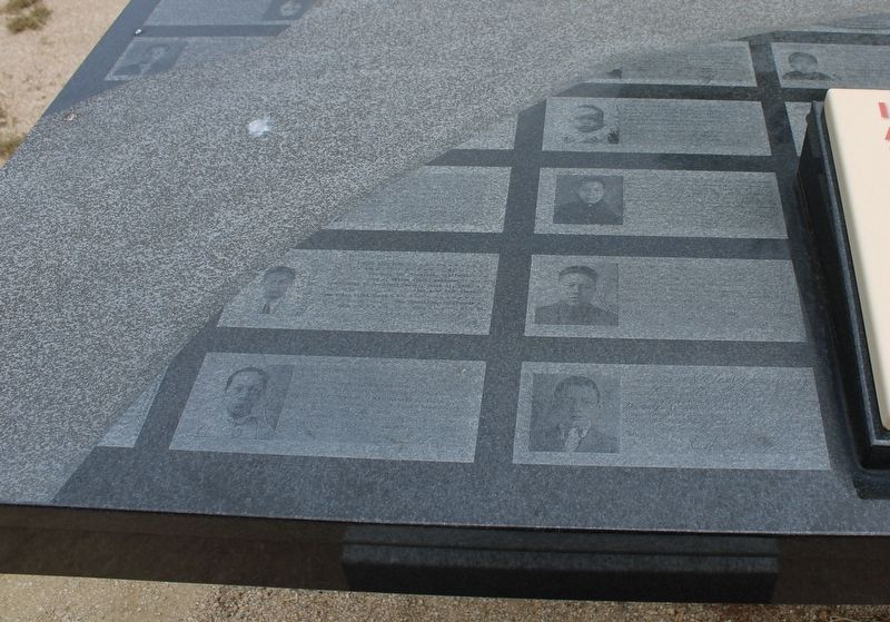 Immigration Papers Engraved in the Granite Table image. Click for full size.