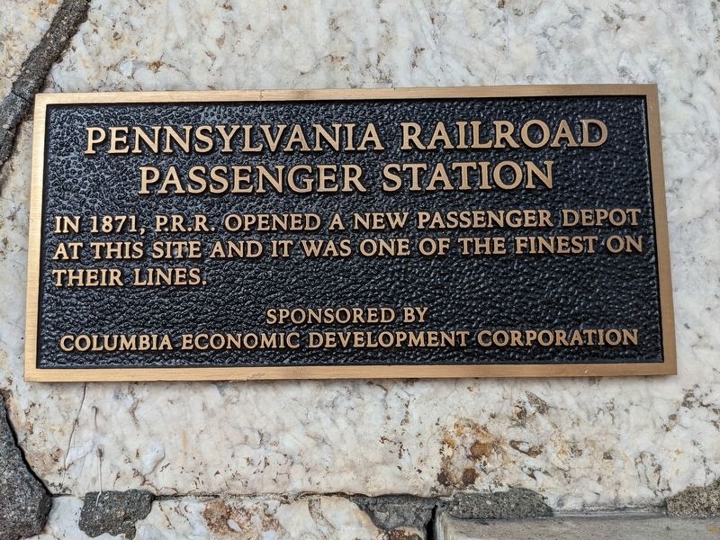 Pennsylvania Railroad Passenger Station Marker image. Click for full size.